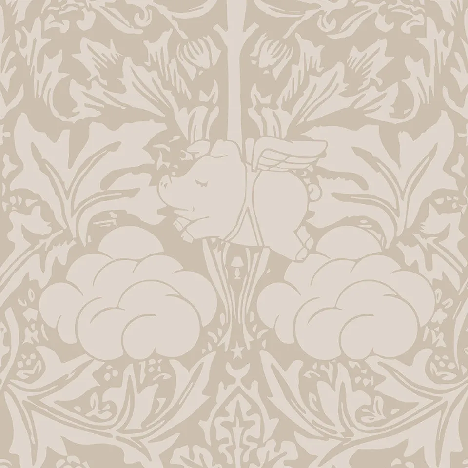 Mineheart Morris Dream Tapete Warm Taupe Vlies floral 52cm