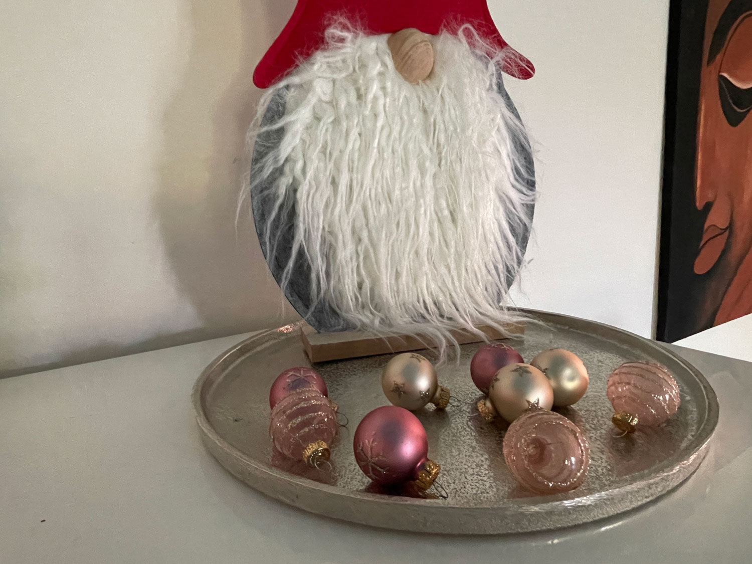 LS-LebenStil 18er Christbaumkugeln Glas 3cm Pink Mix matt