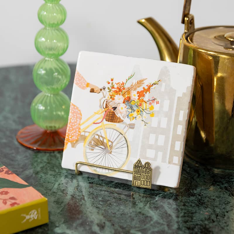 Storytiles Golden Stand House Fliesenständer Gold Metall