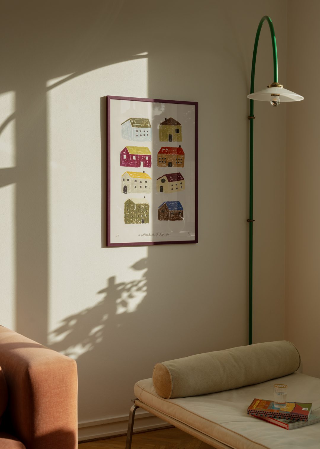 The Poster Club Art Prints A Collection of Houses Poster A4 bunt