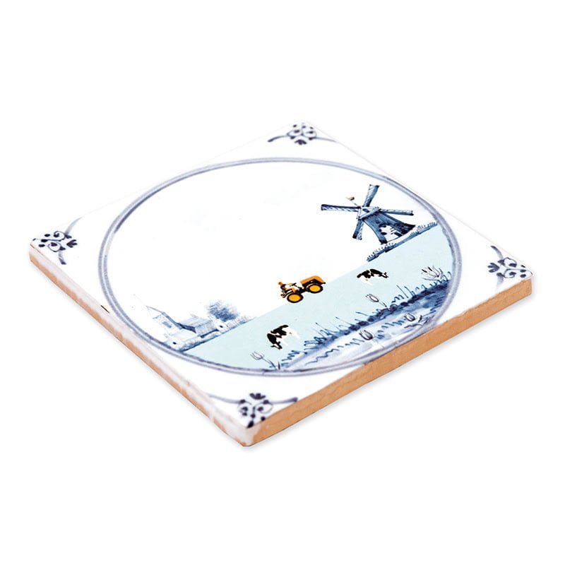 StoryTiles Delft Blue Hollands Glorie Fliese 10x10 cm Kuh