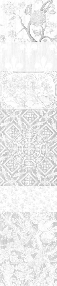 Mineheart Almost White Tapete Patchwork Weiß Panel-A