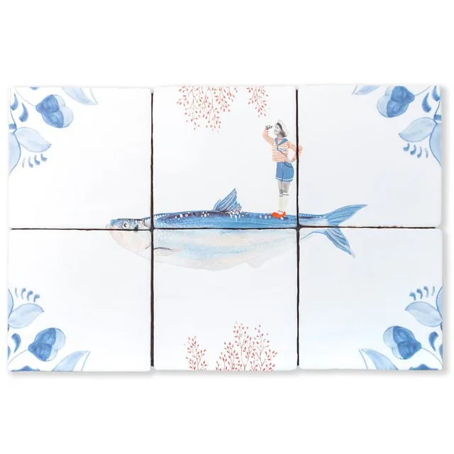 StoryTiles Tile Tableaus Vooruit kijken Fliesenbild Set Blick