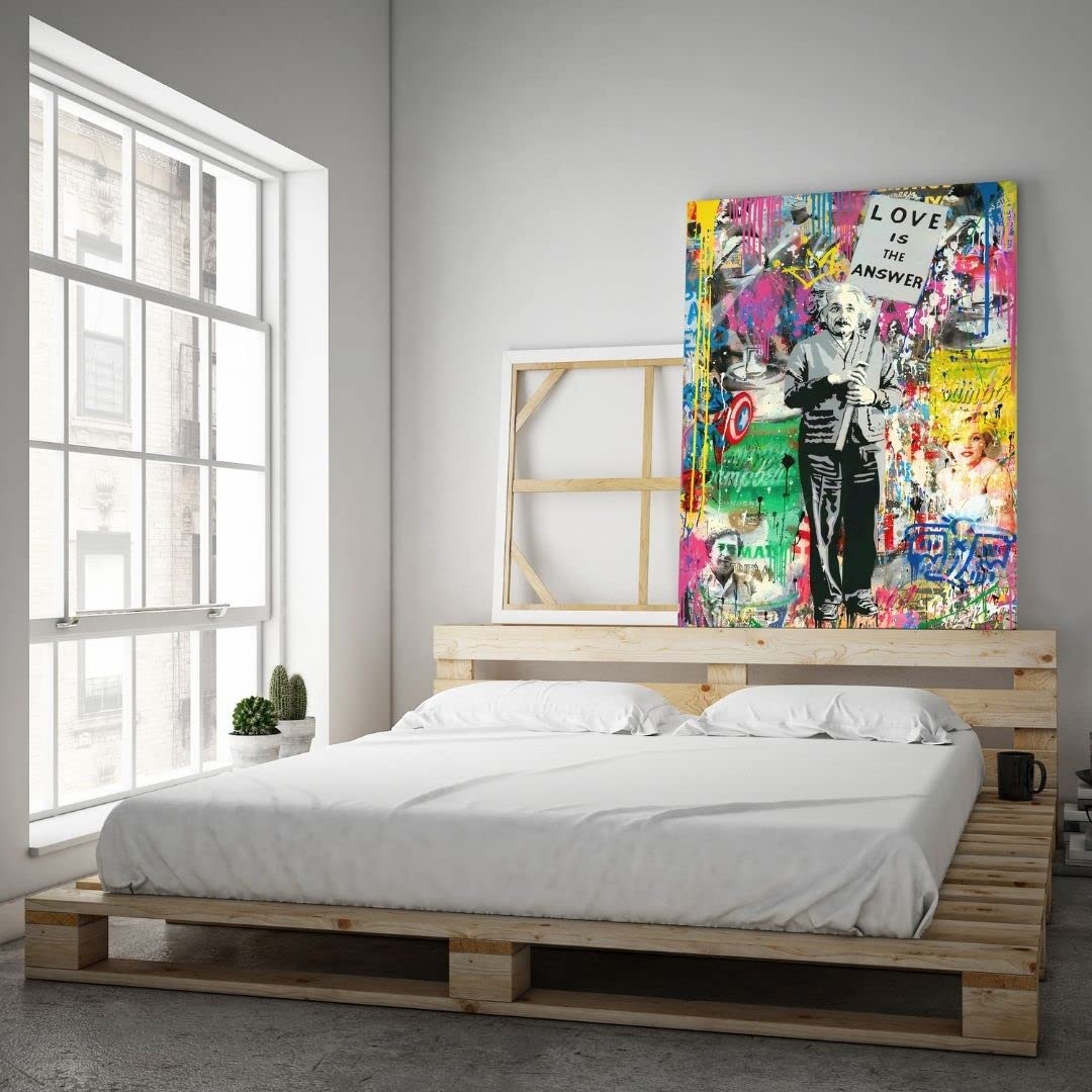 Hustling Sharks Wandbilder Love is the Answer Wandbild 70x105 Pop