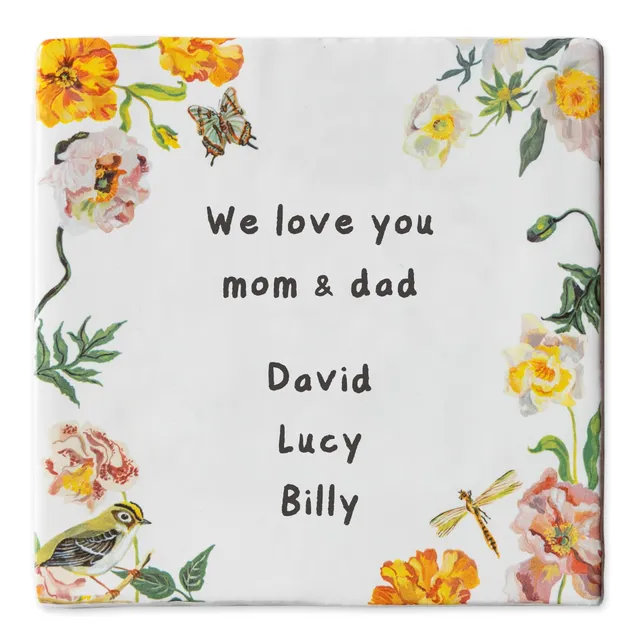 Storytiles Delft Blue Goudhaantje Fliese 10x10 cm mit Text