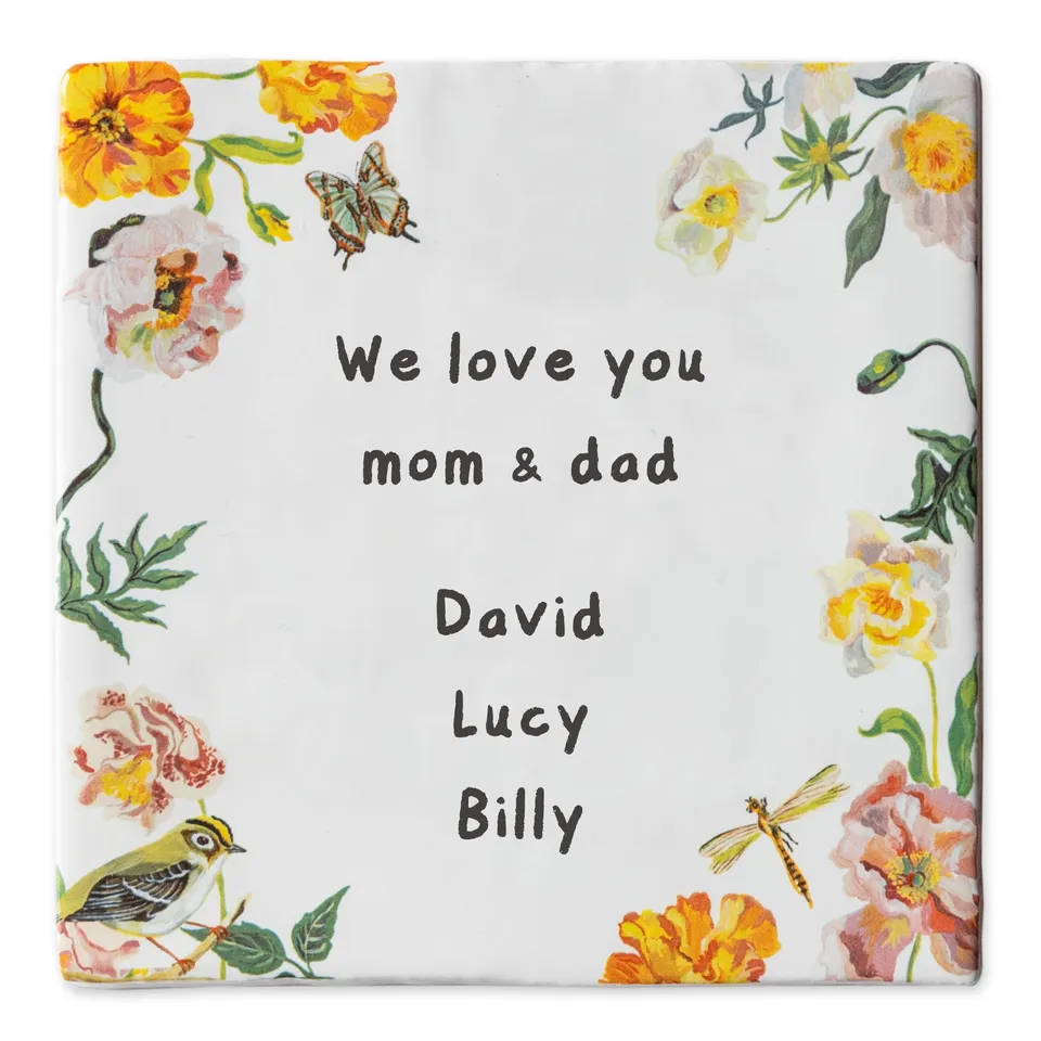 Storytiles Delft Blue Goudhaantje Fliese 10x10 cm mit Text