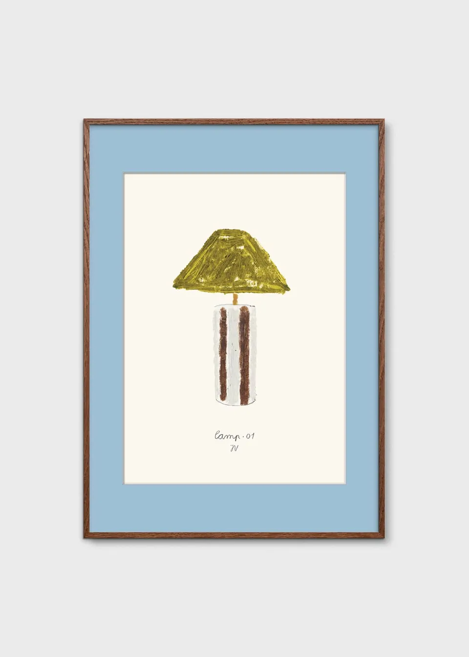 The Poster Club Art Prints Lamp 01 Poster 30x40 cm beige