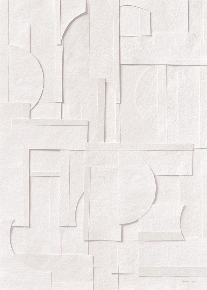 The Poster Club Art Prints Deconstructed No.44 Poster 30x40 Weiß
