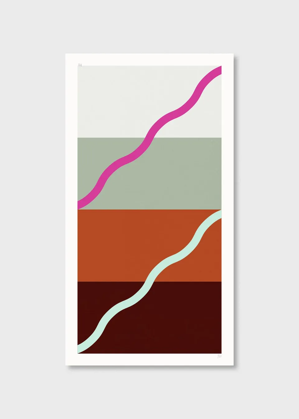 The Poster Club Colour Meditation No. 03 Siebdruck 54x100 cm