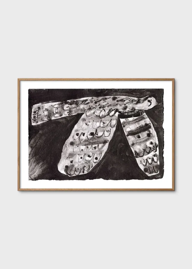 The Poster Club Art Prints Bird I Poster A4 schwarz-weiß