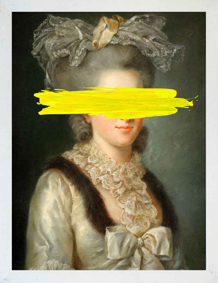 Mineheart Yellow Mark Leinwandbild Portrait 40x50 cm
