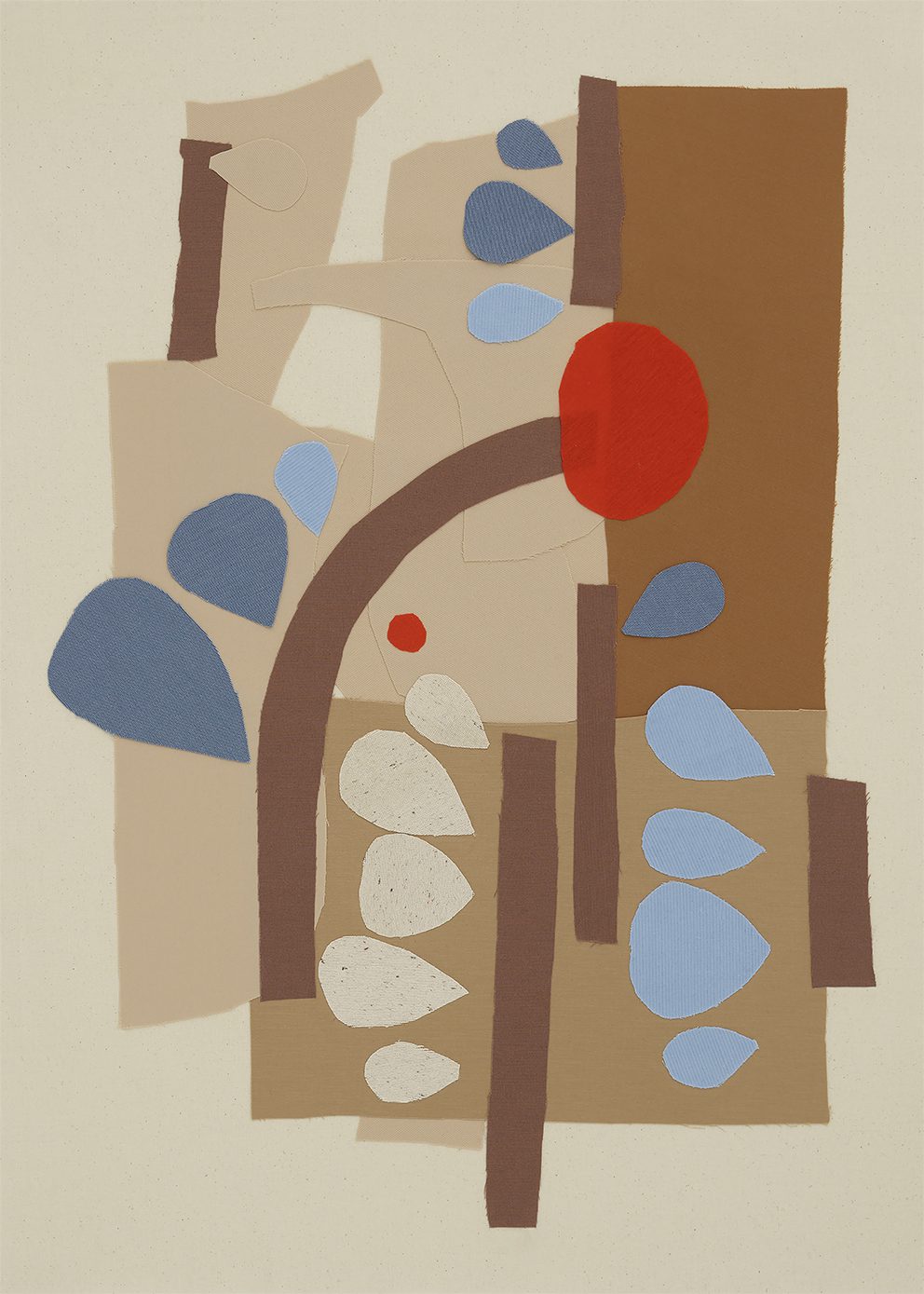 The Poster Club Art Prints Leafy Poster 30x40 cm Beige Braun