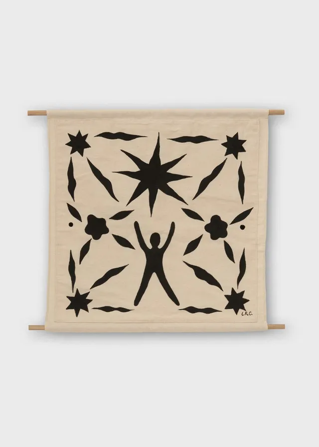 The Poster Club Rituel au soleil Wandbehang 40x40 cm schwarz