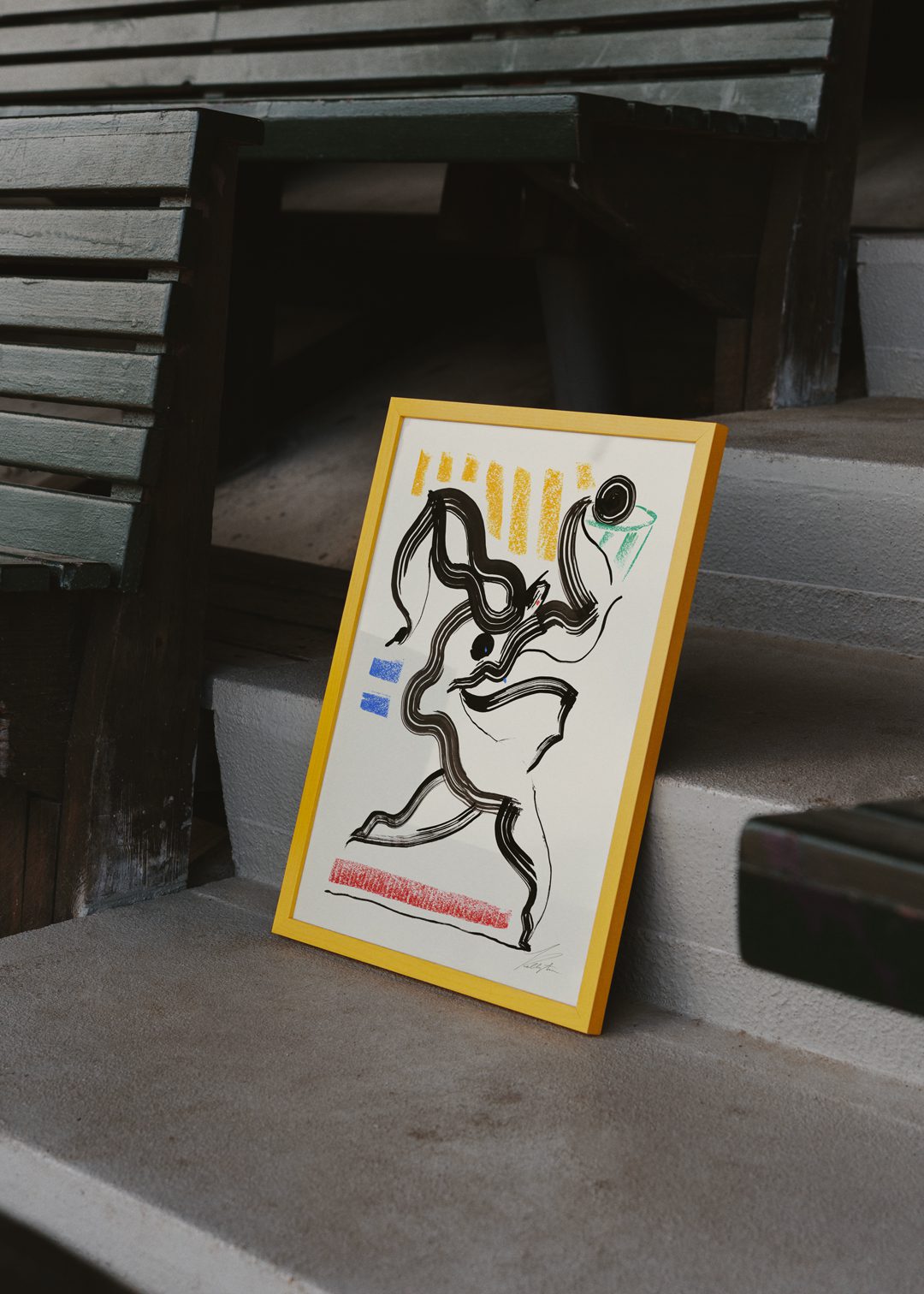 The Poster Club Art Prints Basketball Poster A4 abstrakt
