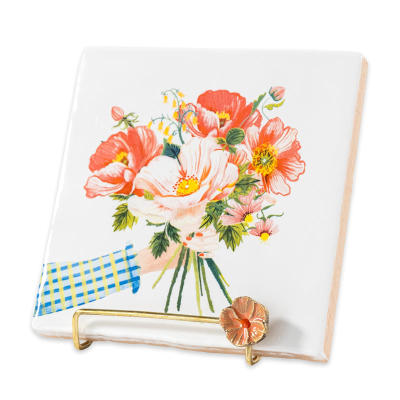 Storytiles Tile Holders Golden Stand Violet Aufsteller Gold