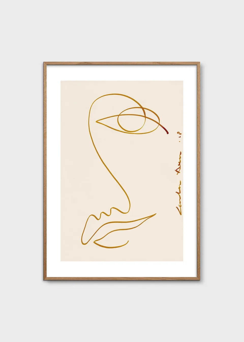 The Poster Club Sunset Vibes Poster 50x70 cm beige