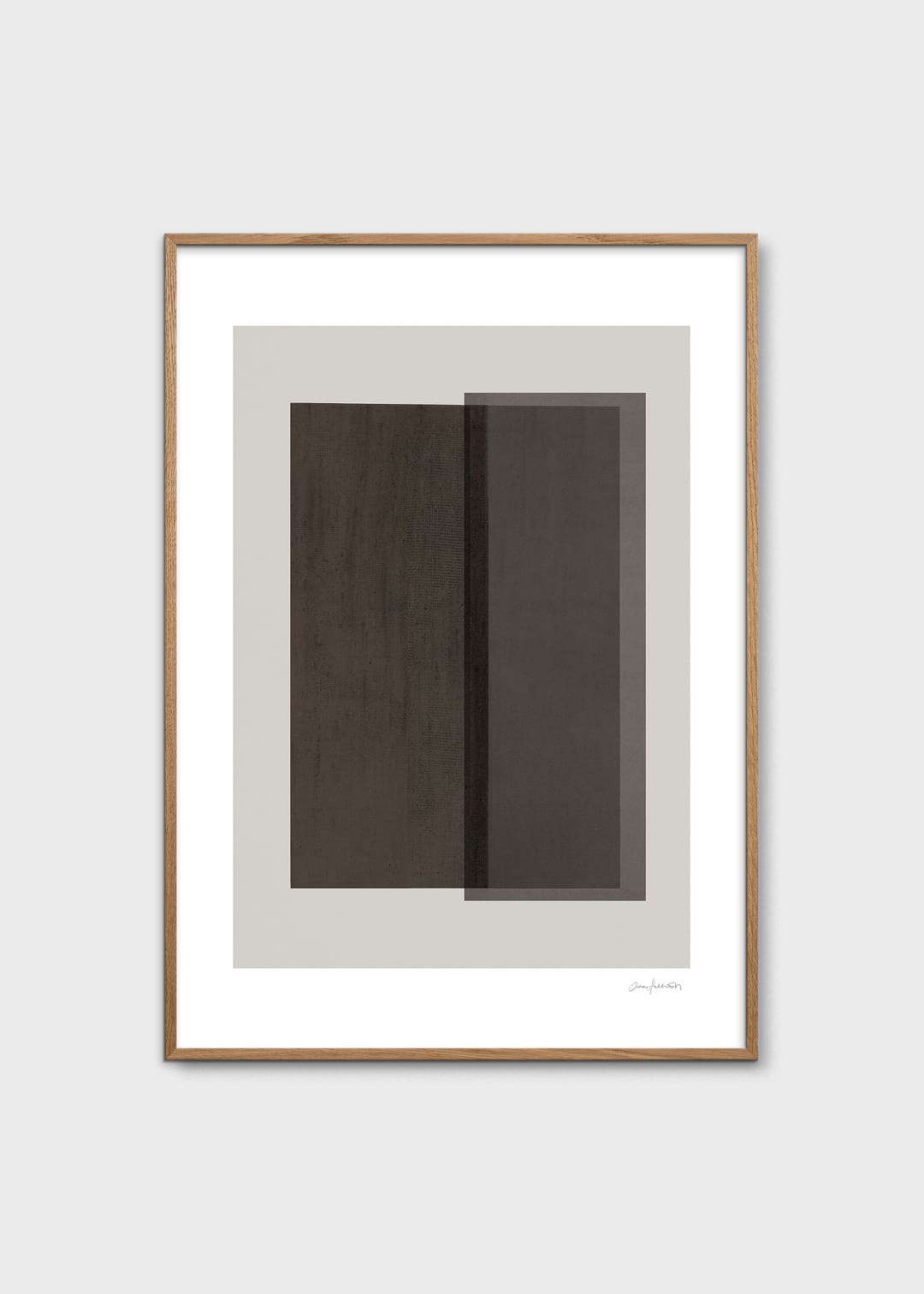 The Poster Club Capri Poster 50x70 cm schwarz grau