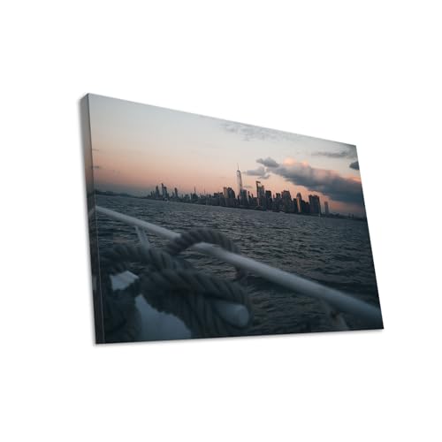 Hustling Sharks Wandbilder Blick Metropole Leinwandbild 30 x 40 cm