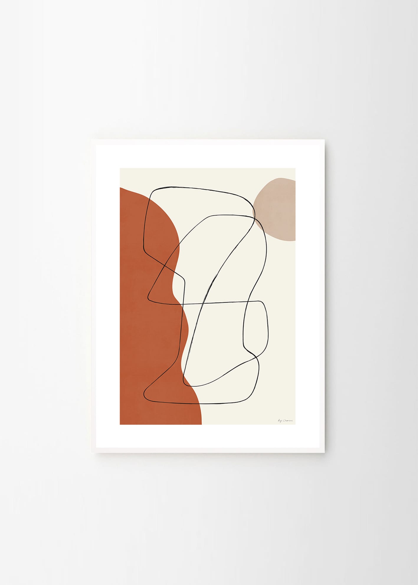 The Poster Club NG 01 Poster 30x40 cm beige rot