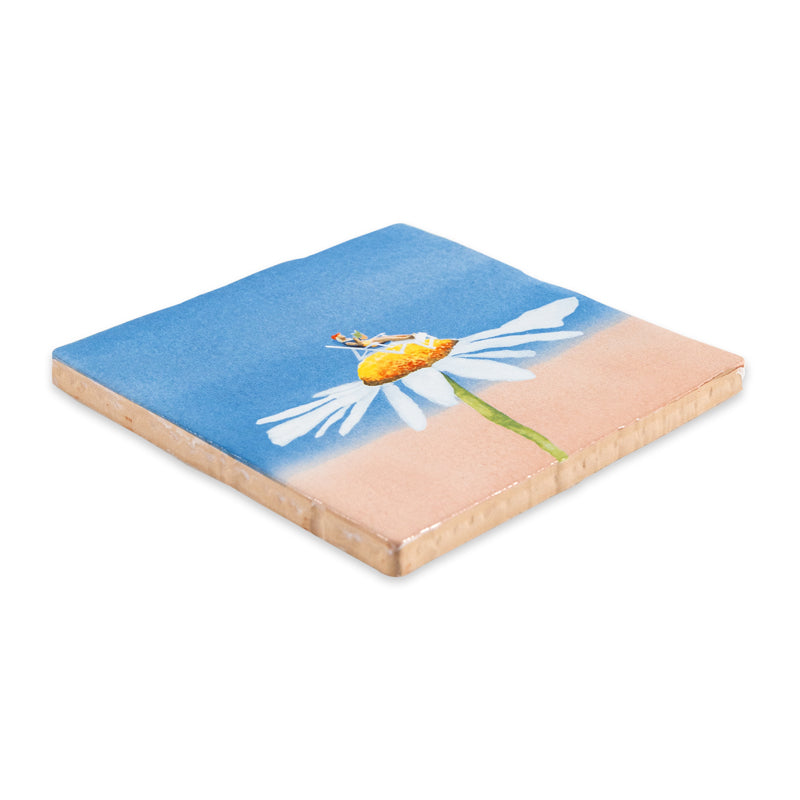 Storytiles Delft Blue Time is on my side Fliese S 10x10 cm Spruch