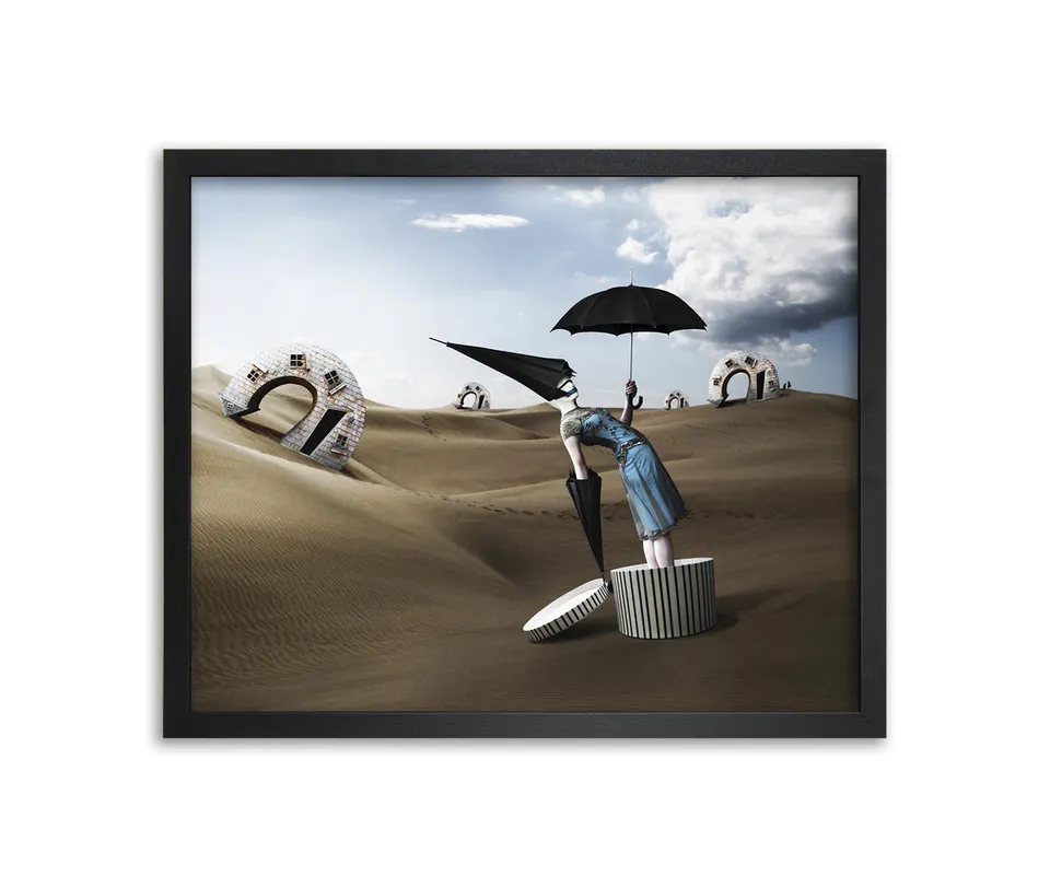 Mineheart Wall Art Pray For Rain Canvas Leinwand surreal
