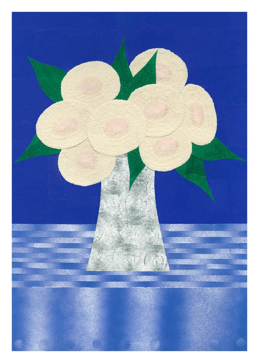 The Poster Club Art Prints Spirals 01 Poster 30x40 cm blau-weiß