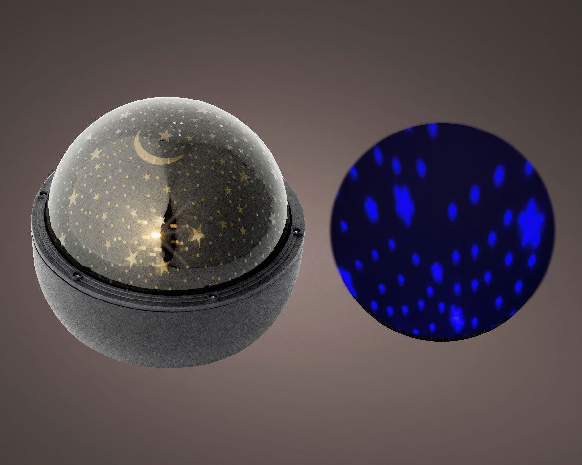 LS-LebenStil Sternenhimmel LED Laser Projektor Schwarz Timer