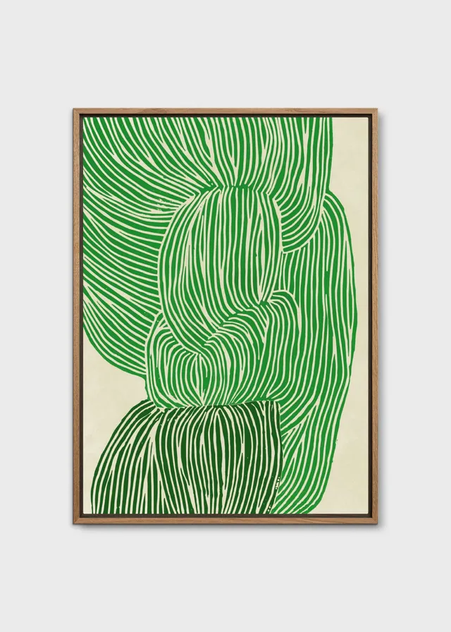The Poster Club Art Prints Green Ocean Leinwand 30x40 cm grün