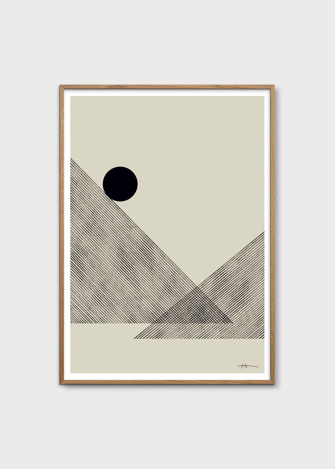 The Poster Club Altitude Poster 30x40 beige