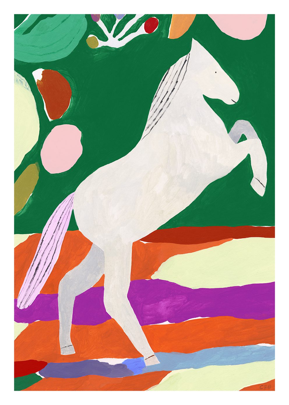 The Poster Club Art Prints Horse Poster 30x40 cm Pferdemotiv
