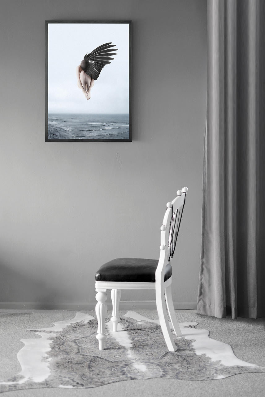 Mineheart The White Sky XXXI Leinwandbild 30x41 cm