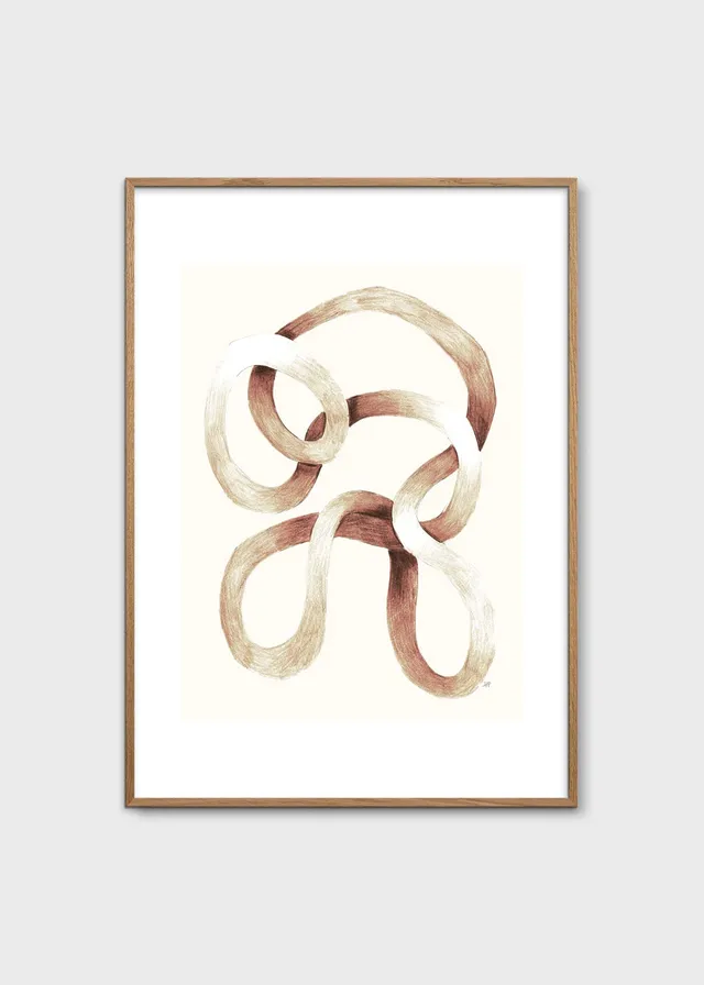 The Poster Club Mekong Forever Poster 30x40 cm beige