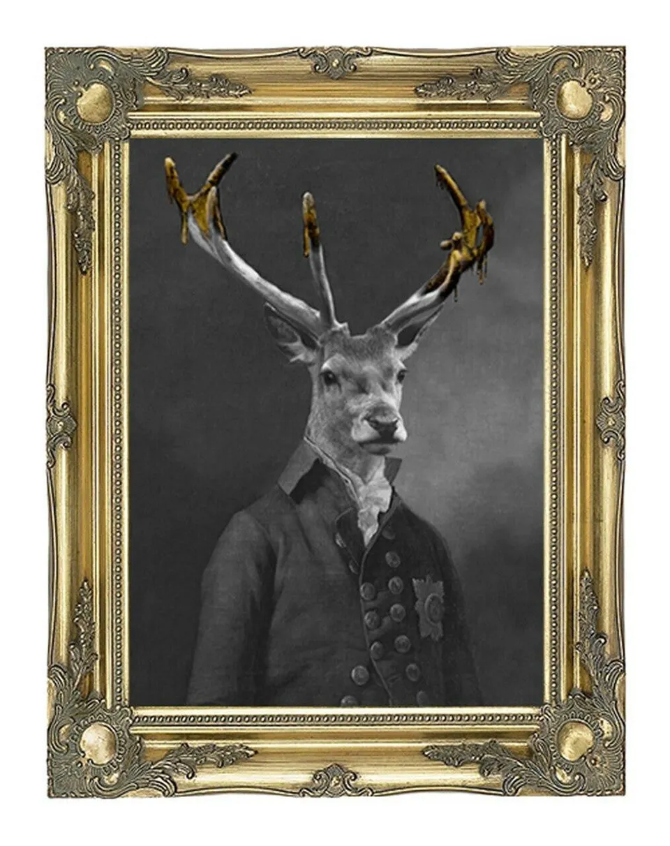 Mineheart Wall Art Brother Stanwick Gold Leinwandbild 66x81cm