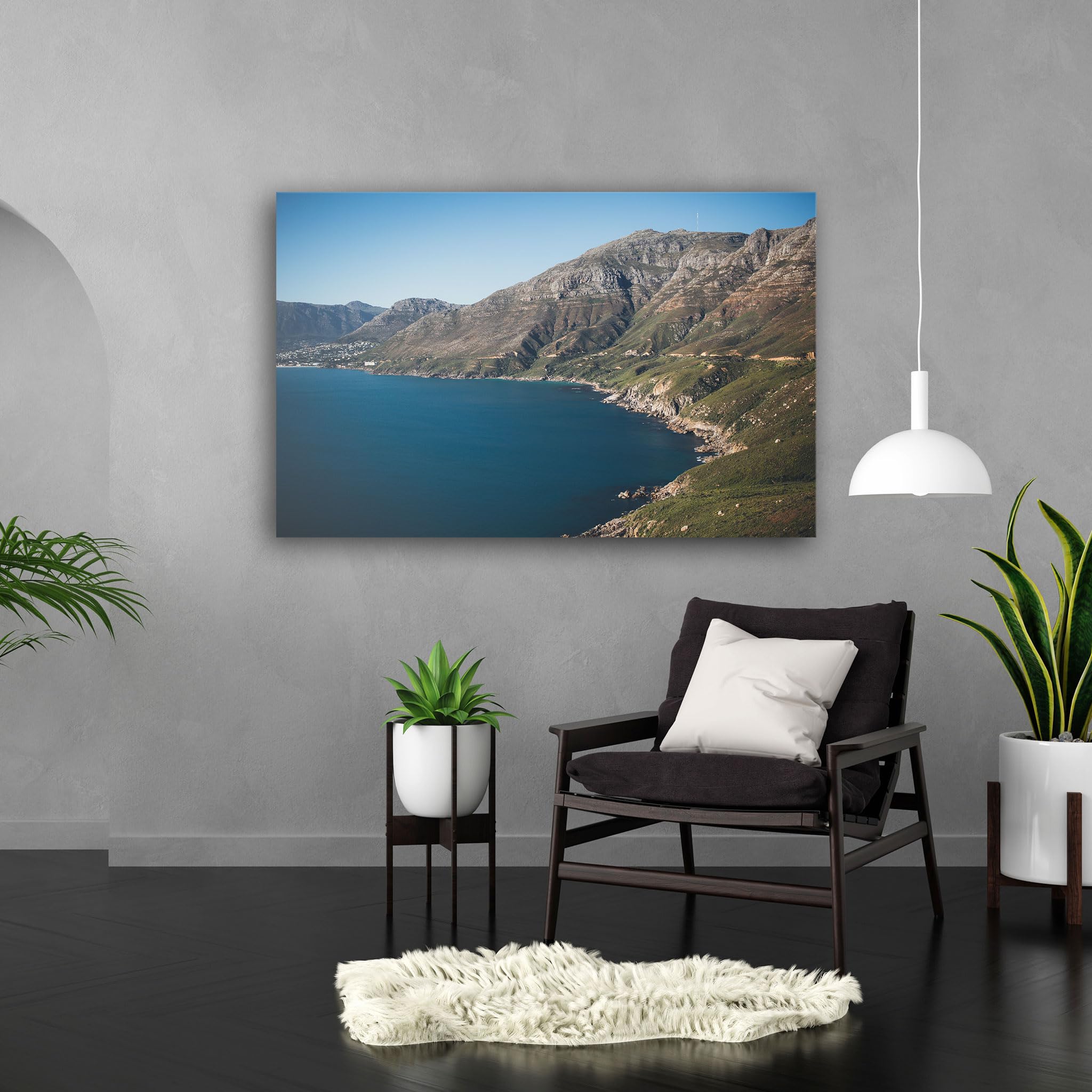 Hustling Sharks Wandbilder Felsküste Leinwandbild 30x40 cm Licht