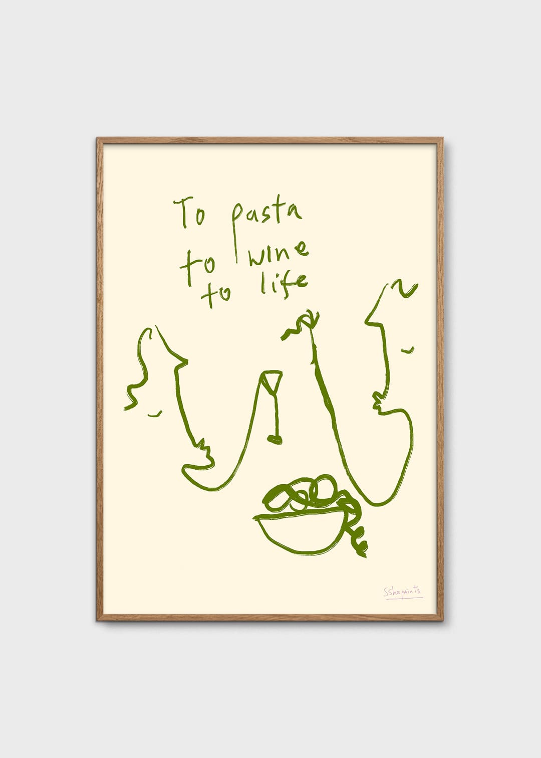The Poster Club Art Prints To Life Poster 30x40 cm beige
