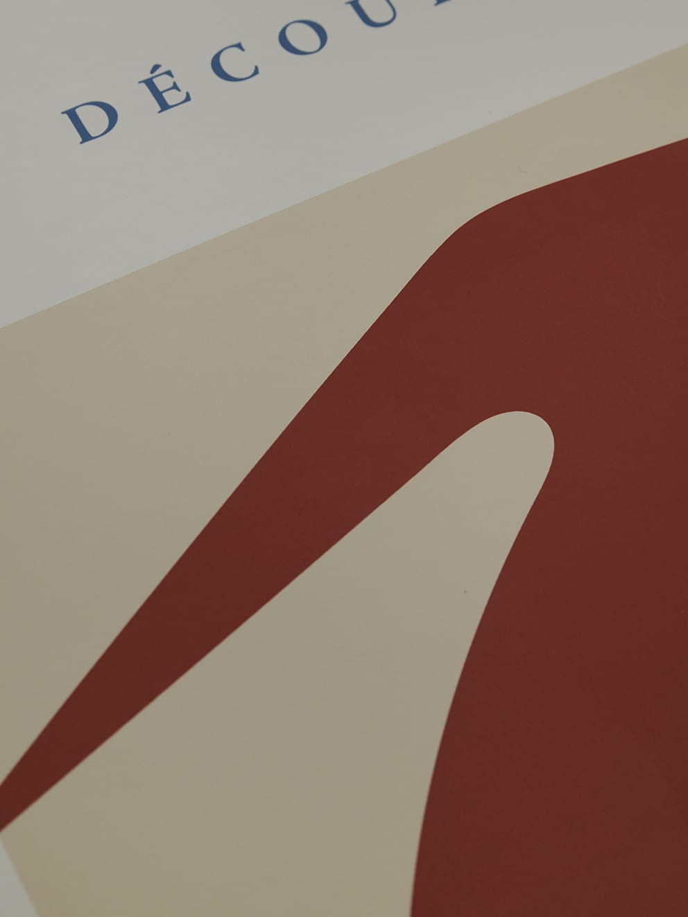 The Poster Club Decoupes Poster 30x40 cm beige-rot