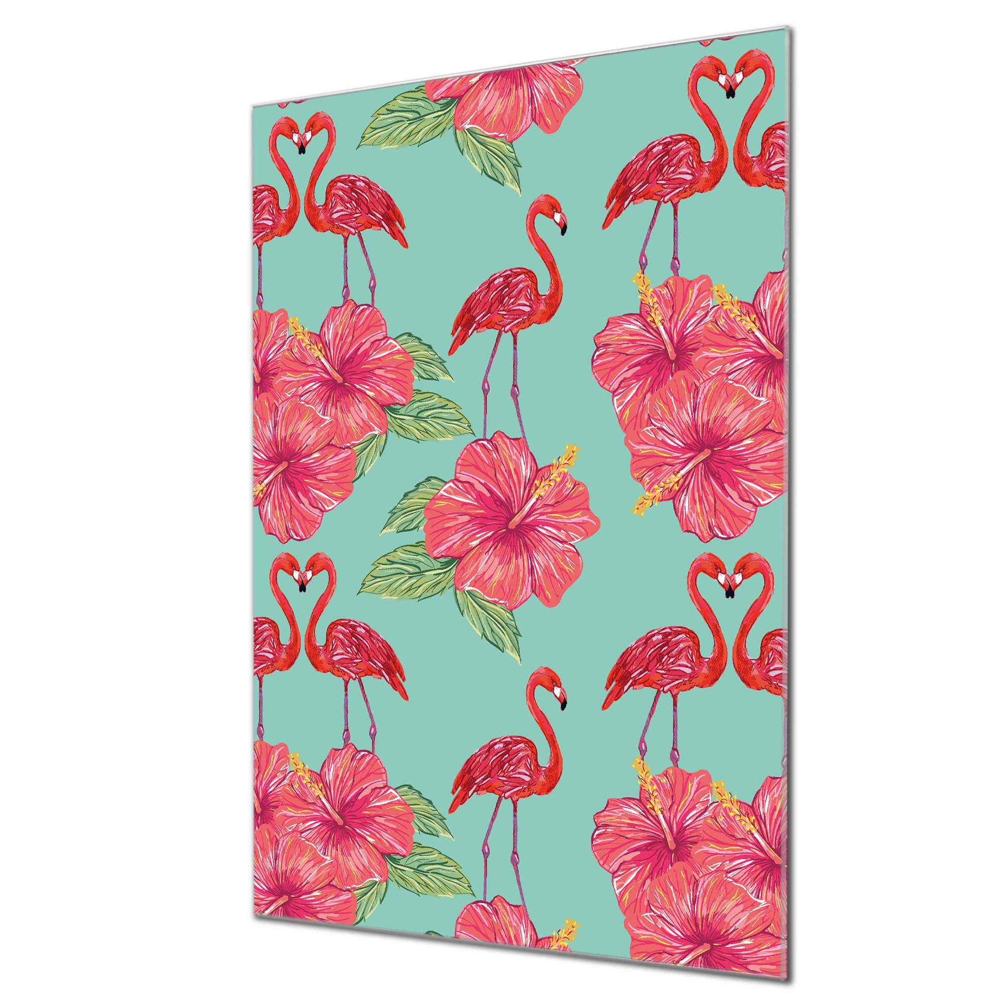 Banjado Magnettafel Beeren und Blätter Magnetboard 60x40