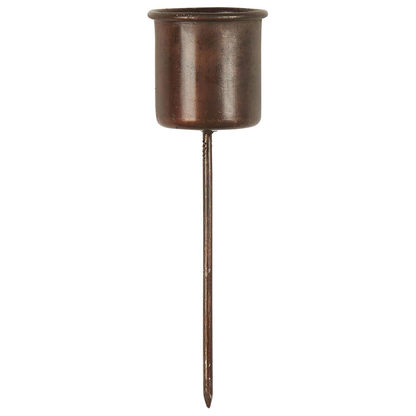 IB Laursen Stabkerzenhalter 8cm kupfer Kerzenstecker Metall
