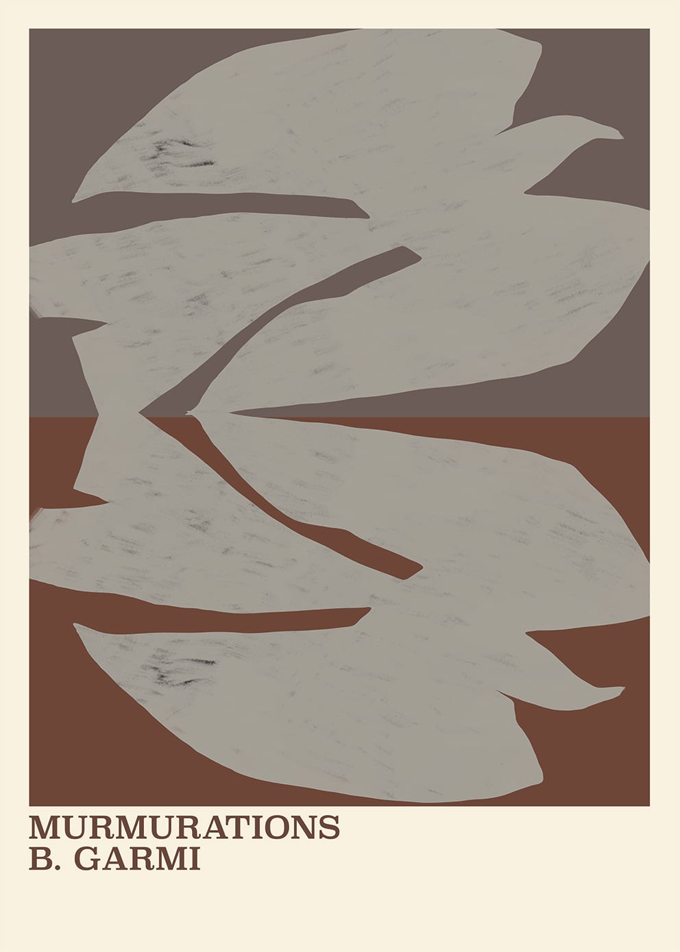 The Poster Club Murmurations Brown Poster 30x40 cm beige