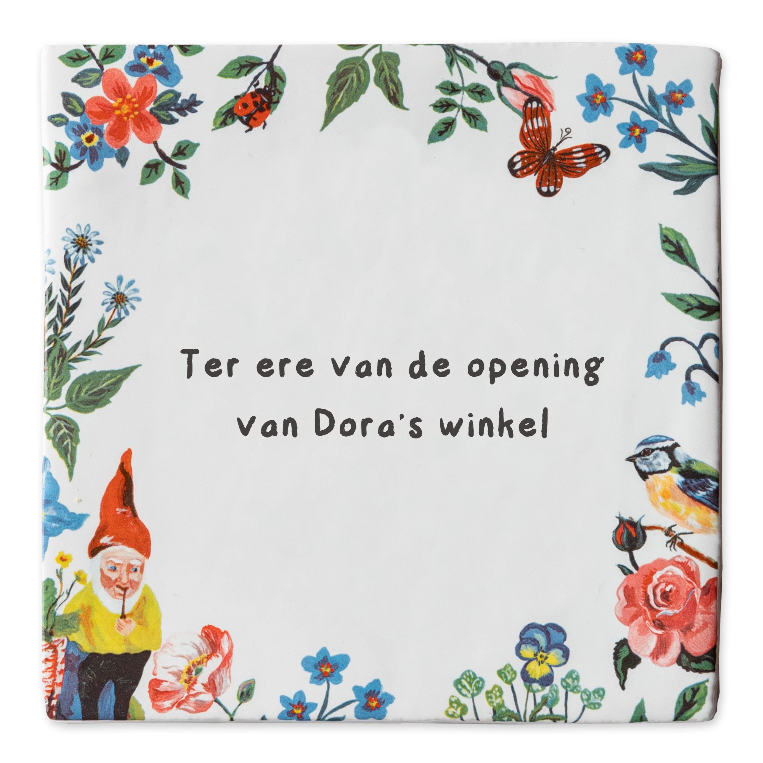 Storytiles Delft Blue Kaboutertje Fliese 10x10 cm Wunschtext