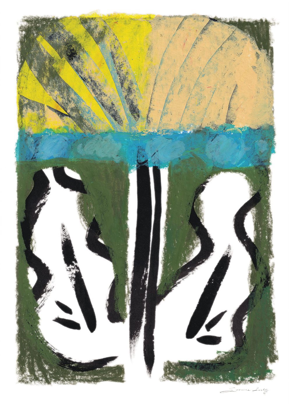The Poster Club Art Prints We Stood in an Open Field Poster 30x40 grün