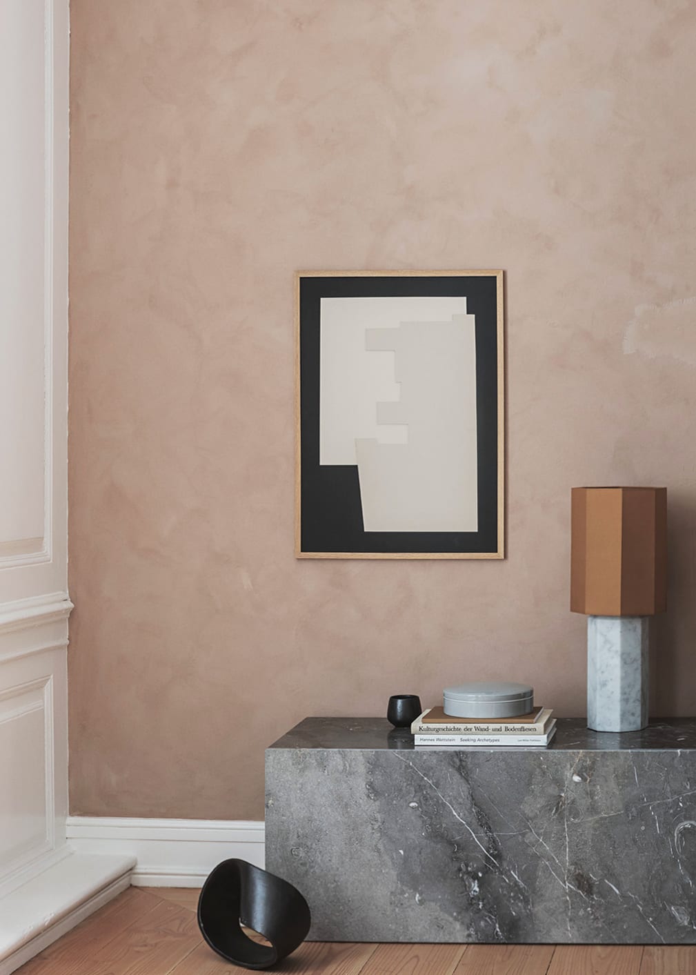 The Poster Club Relief Kunstdruck 50x70 cm beige