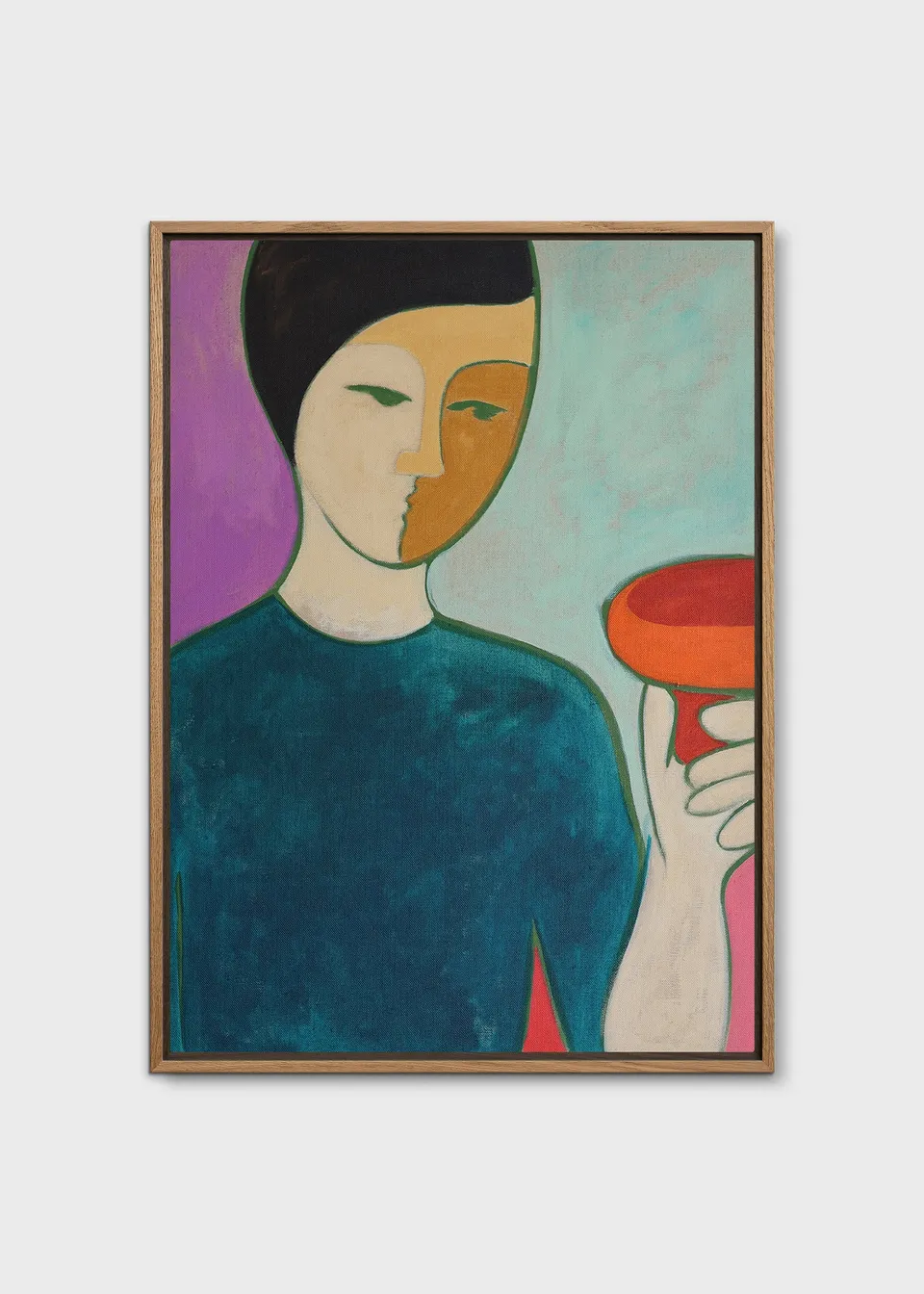 The Poster Club Art Prints Red Cup Orange Cup Leinwandbild 30x40 Mint
