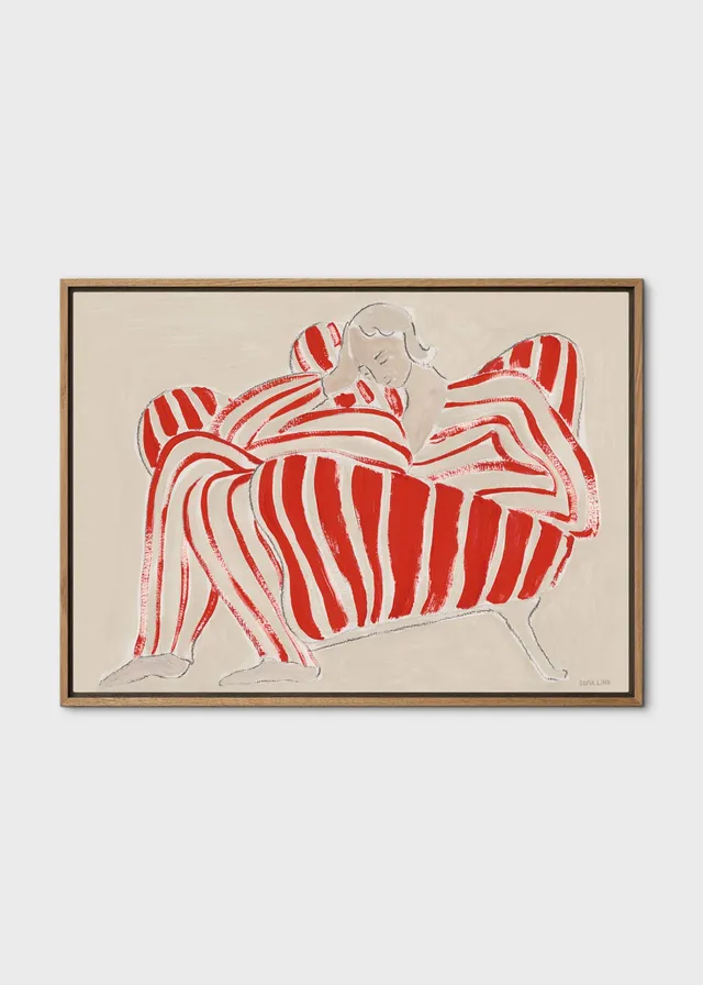The Poster Club Art Prints Red Chair Poster 30x40 cm beige