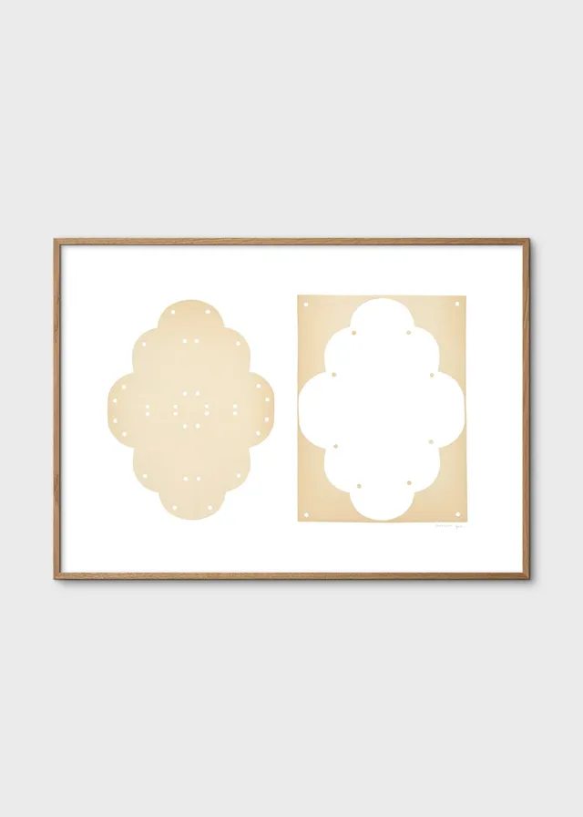 The Poster Club Art Prints Lace No. 154 Poster 30x40 cm beige