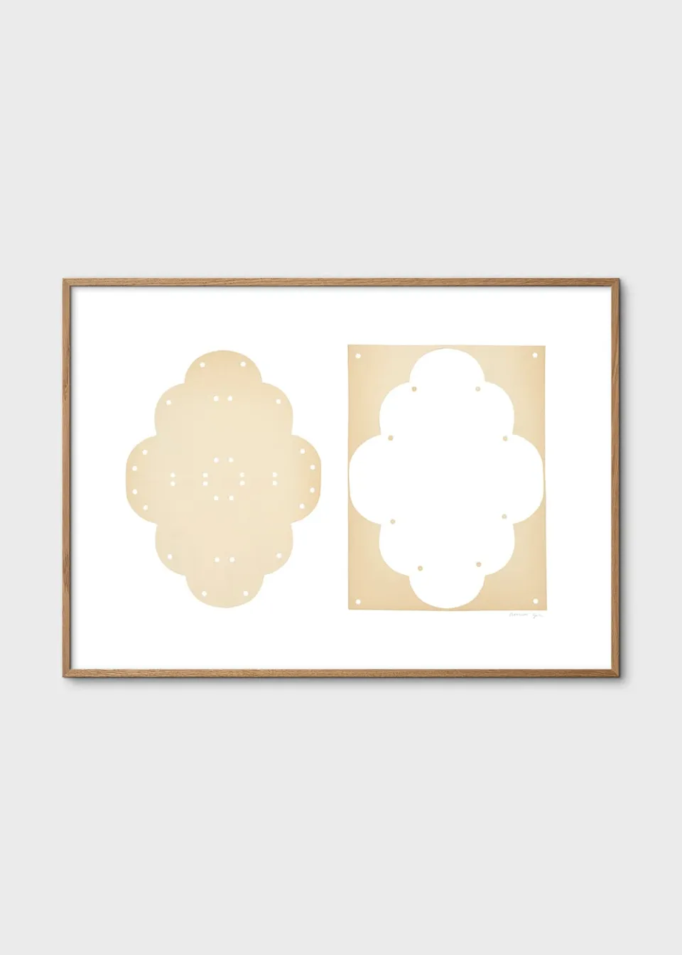 The Poster Club Art Prints Lace No. 154 Poster 30x40 cm beige