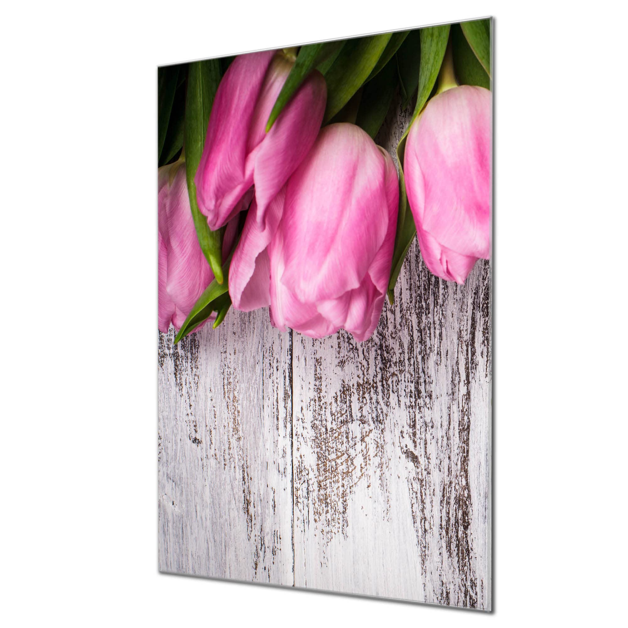 Banjado Magnettafel Aquarell Tulpen Magnettafel 40x60 floral