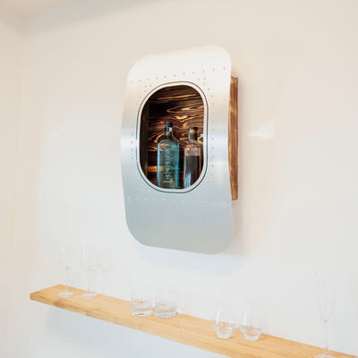 Aircraft Wall Bars Twin Window Wandbar Alu Holz Regal