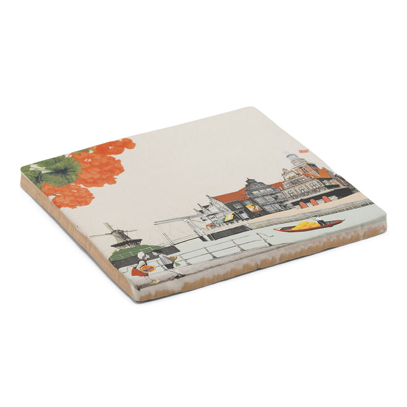 Storytiles Delft blue Kus uit Alkmaar Wandfliese S 10x10 cm Käsemarkt