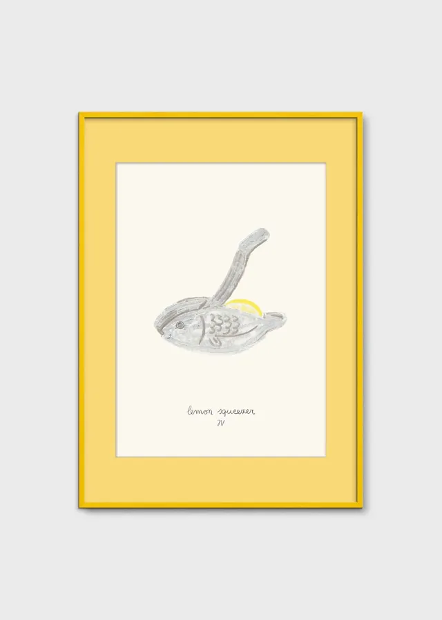 The Poster Club Art Prints Lemon Squeezer Poster 30x40 cm gelb